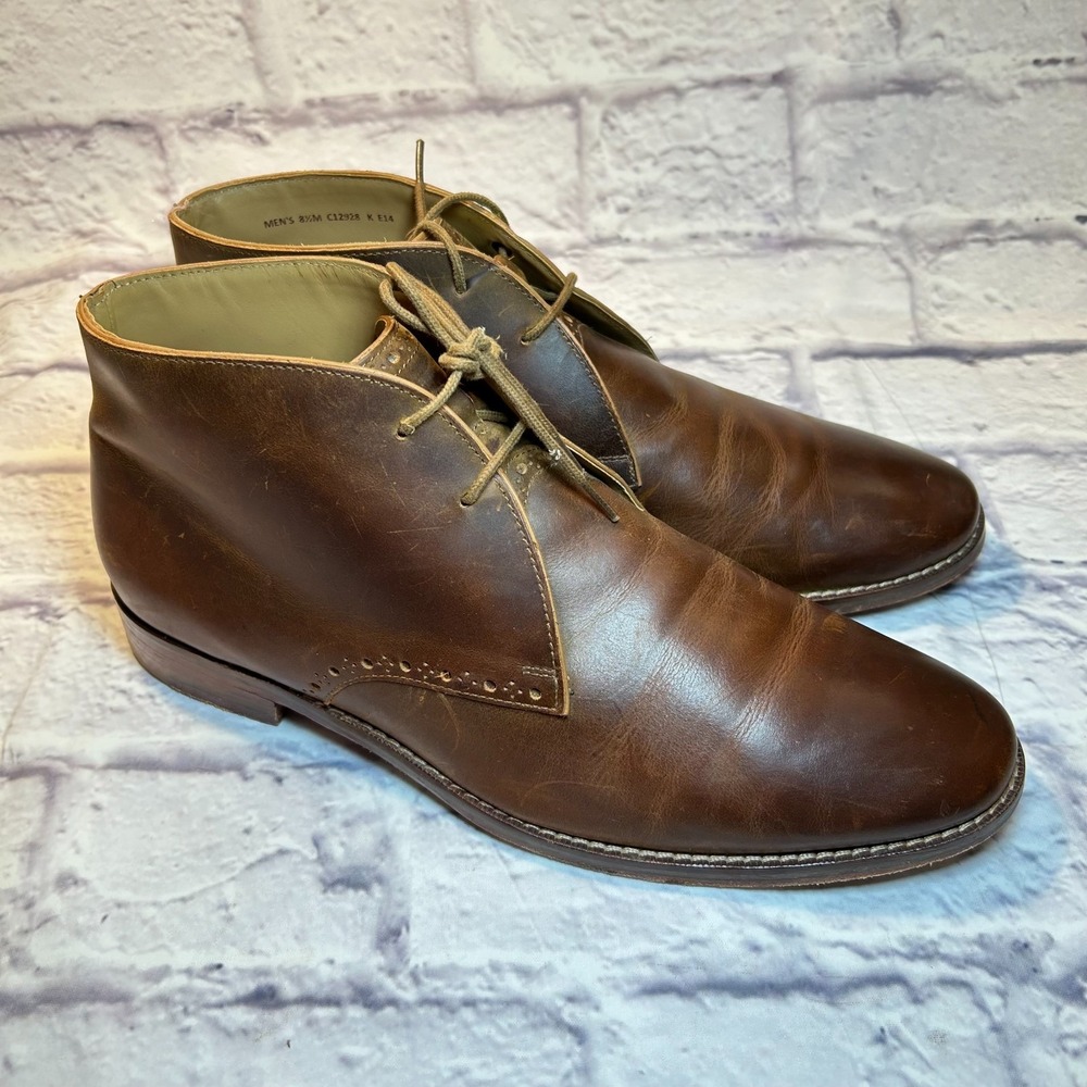 Cole Haan Cambridge Chukka Boots Mens 8.5 Brown Leather Lace-Up All Day Comfort